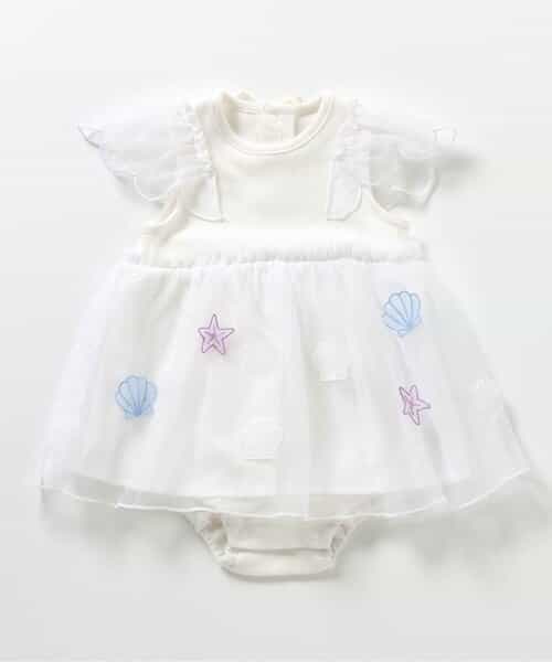 ★SALE★シェルモチーフチュールロンパス