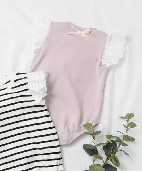 肩レースボディースーツ