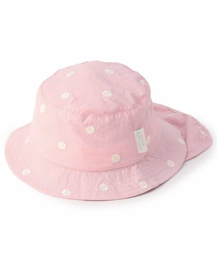 ☆4/23(木)21時～3点10％OFF☆総柄刺繍ベビー帽子 UVカット