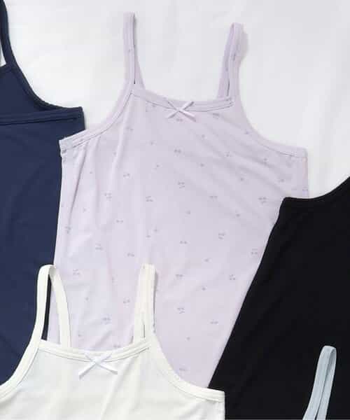 ひんやりメッシュ深あきインナーキャミ_接触冷感