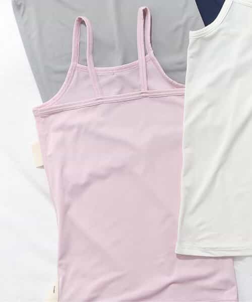 ひんやりメッシュ深あきインナーキャミ_接触冷感