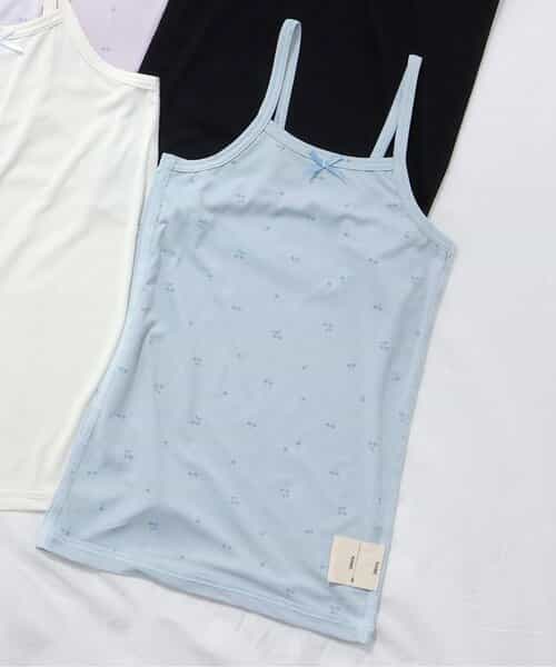 ひんやりメッシュ深あきインナーキャミ_接触冷感