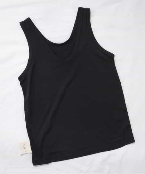 WEB限定 ひんやりメッシュ深あきインナータンク_接触冷感