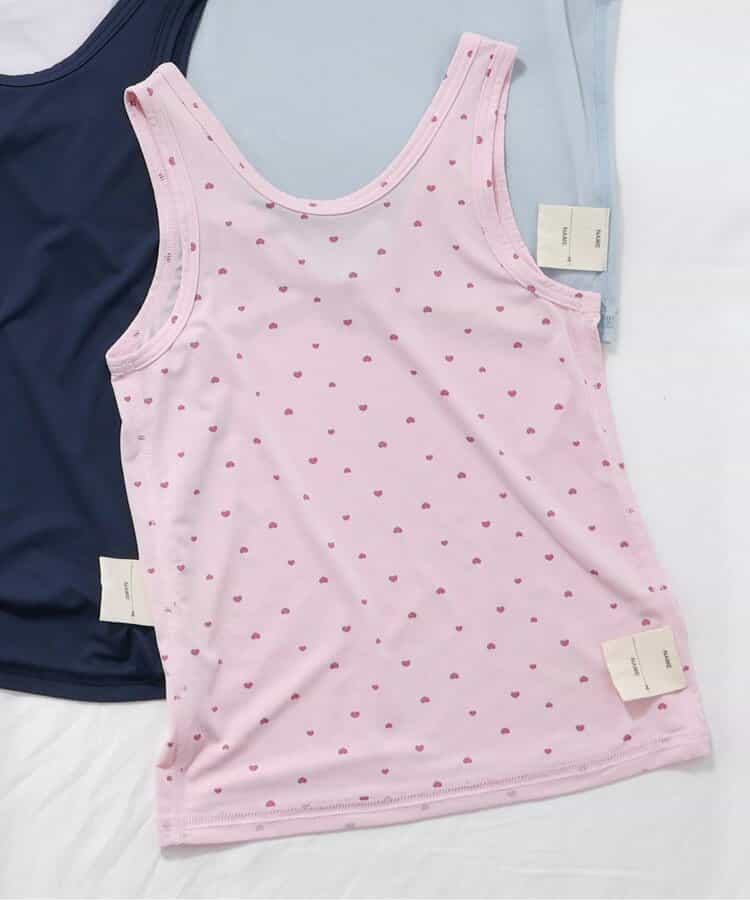 WEB限定 ひんやりメッシュ深あきインナータンク_接触冷感