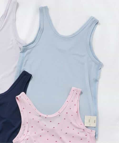 WEB限定 ひんやりメッシュ深あきインナータンク_接触冷感