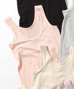 ★タイムセール★WEB限定 ひんやり天竺深あきインナータンク_接触冷感