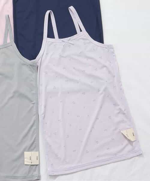 WEB限定 ひんやり天竺深あきインナーキャミ_接触冷感