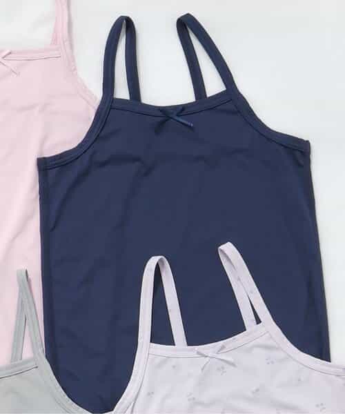 WEB限定 ひんやり天竺深あきインナーキャミ_接触冷感