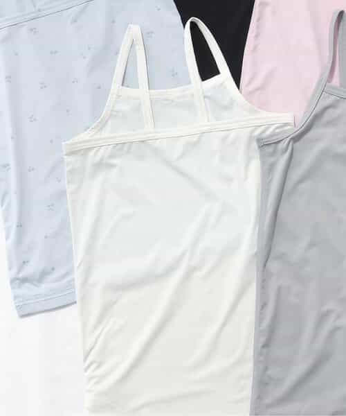 WEB限定 ひんやり天竺深あきインナーキャミ_接触冷感