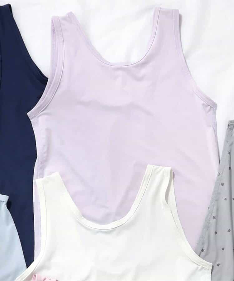 WEB限定 ひんやり天竺深あきインナータンク_接触冷感