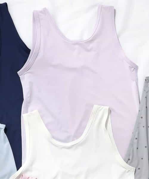 WEB限定 ひんやり天竺深あきインナータンク_接触冷感