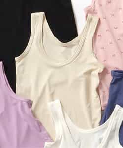 ★SALE★WEB限定 ひんやりメッシュ深あきインナータンク_吸水速乾_接触冷感