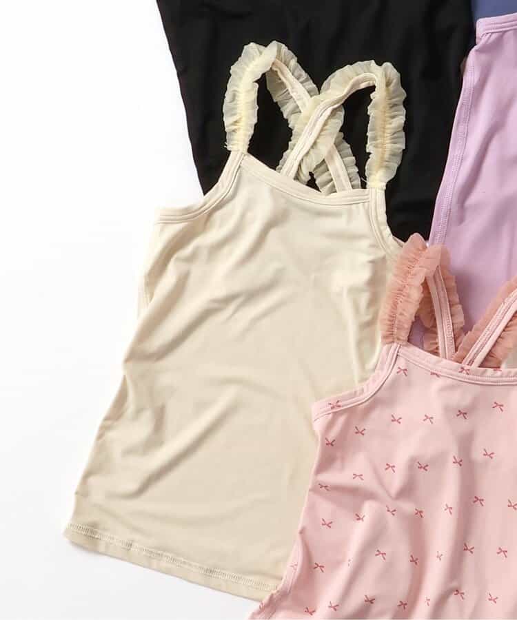 ★SALE★WEB限定 ひんやりメッシュクロスストラップキャミ_吸水速乾_接触冷感
