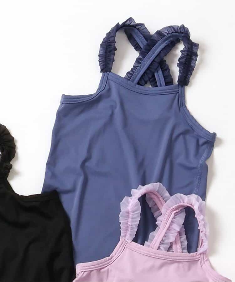 ★SALE★WEB限定 ひんやりメッシュクロスストラップキャミ_吸水速乾_接触冷感