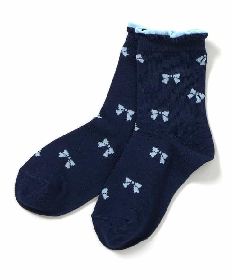 3P対象A さくらんぼ・お花・リボンひんやりクルーソックス