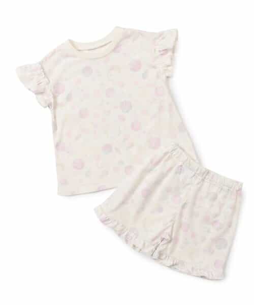 ★SALE★ひんやり カップケーキ・シェル・レモン柄パジャマ  4分丈