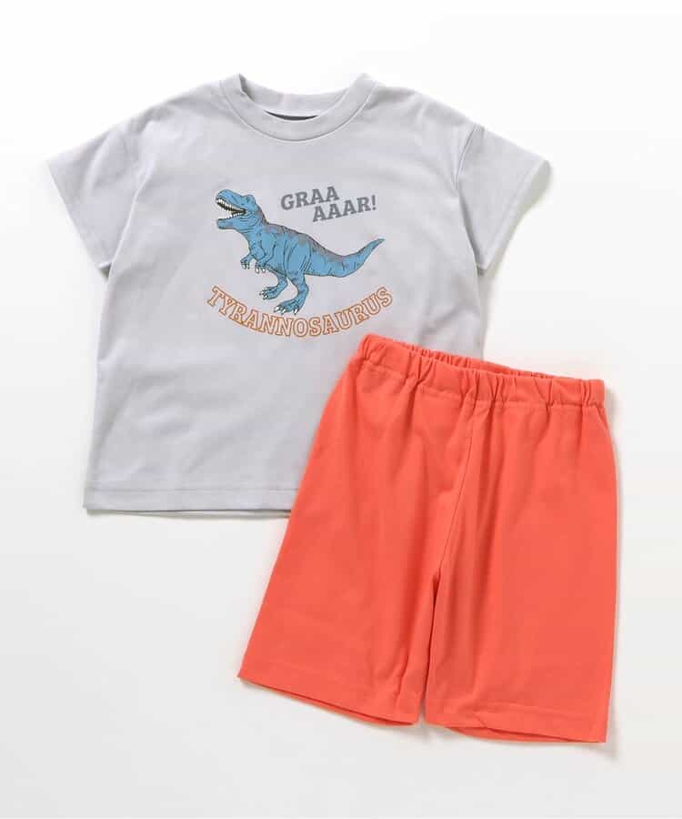 ★SALE★ひんやり 恐竜・車柄・シャチ柄パジャマ  5分丈_吸水速乾_接触冷感