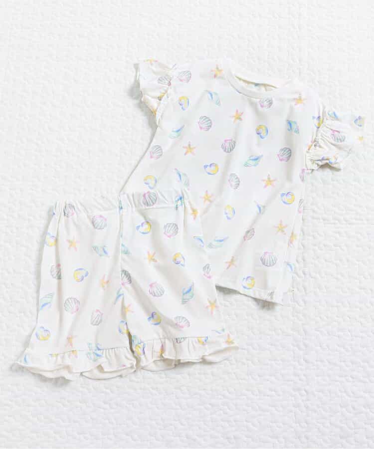 ひんやりバラエティGIRLSパジャマ  4分丈 吸水速乾 接触冷感