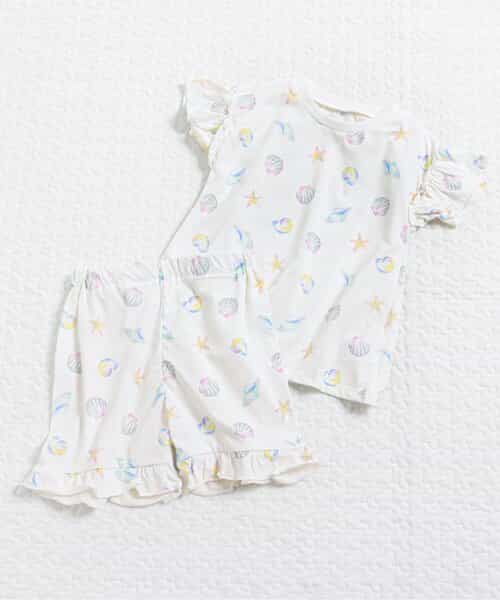 ひんやりバラエティGIRLSパジャマ  4分丈 吸水速乾 接触冷感