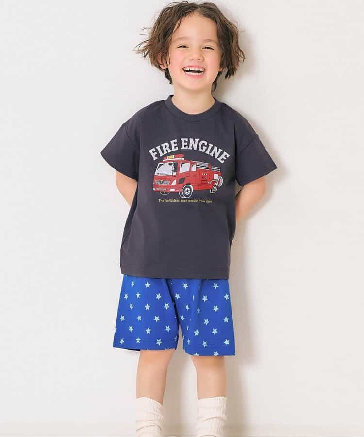 ひんやりバラエティBOYSパジャマ  5分丈 吸水速乾 接触冷感