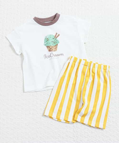 ひんやりバラエティBOYSパジャマ  5分丈 吸水速乾 接触冷感