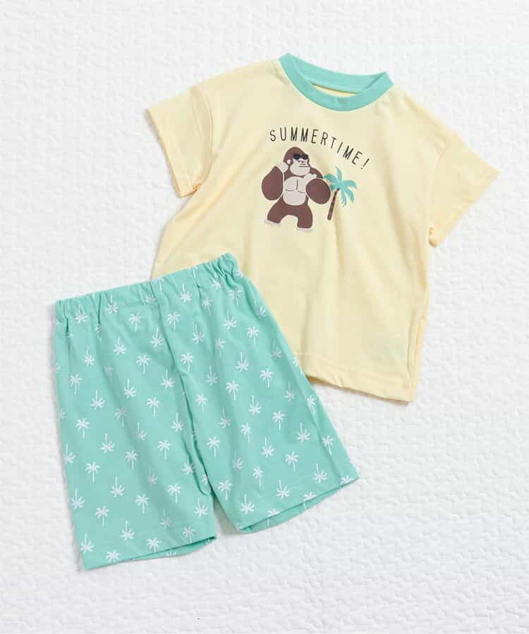 ひんやりバラエティBOYSパジャマ  5分丈 吸水速乾 接触冷感