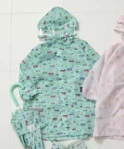 総柄ランドコート(シェル柄・くるま柄)_撥水加工