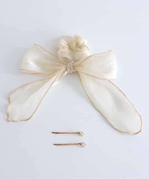 ★SALE★【セット】お花ピン&リボンシュシュ