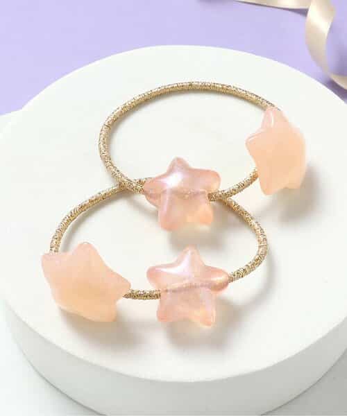 星・リボンモチーフヘアゴムセット