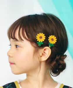 ひまわりヘアクリップ　２個セット_930657