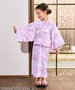 アプレレクール　はんなり浴衣 帯セット　ピンク　140 甚平　キッズ　子供 apres les cours アプレレクール あぷれのはんなり浴衣(帯セット