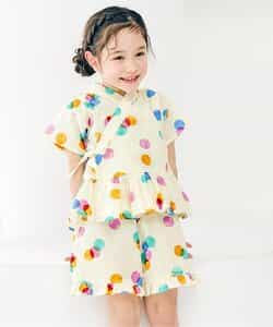 アプレのはんなりGIRLSペプラム甚平