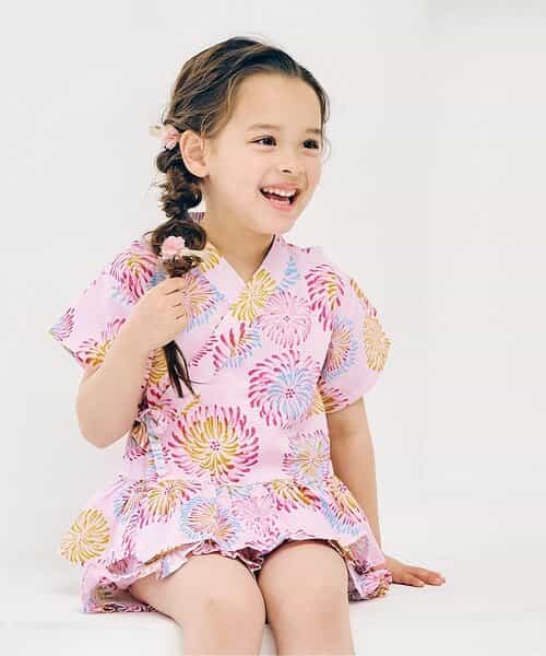 アプレのはんなりGIRLSペプラム甚平