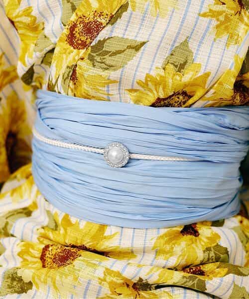 パール・リボン帯飾り