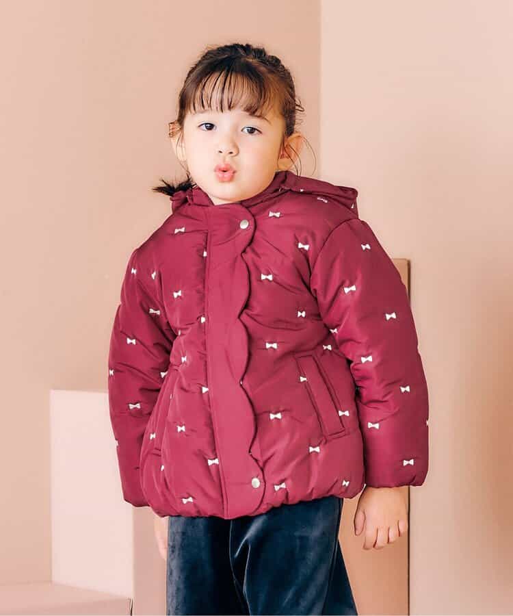 スカラップ刺繍アウター_マシンウォッシャブル