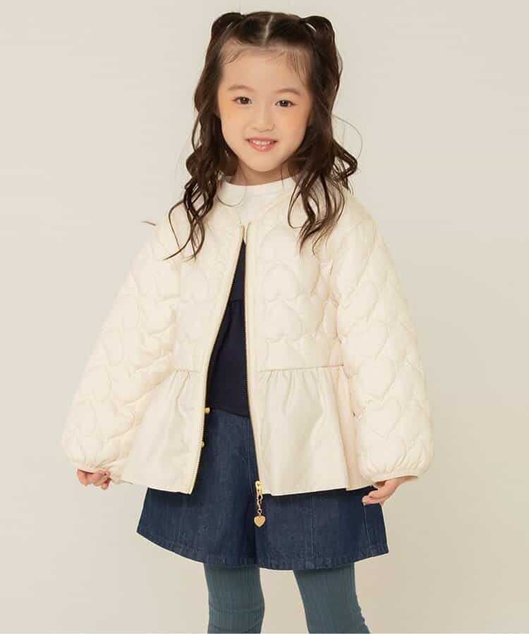 ペプラムハートキルトアウター