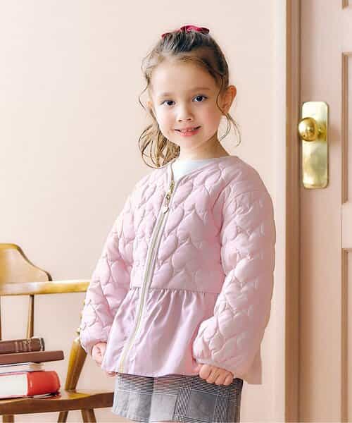 ペプラムハートキルトアウター