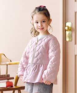 ペプラムハートキルトアウター