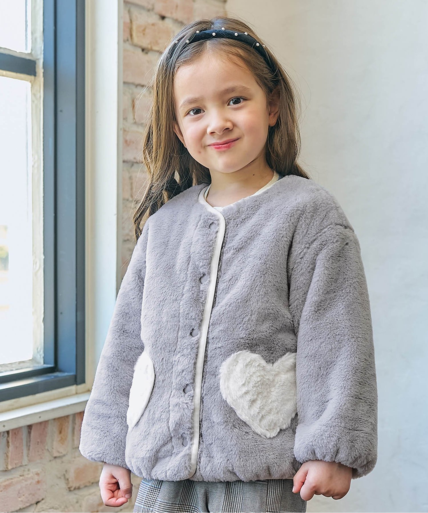 ☆タイムセール☆ハートポケットリバーシブルファージャケット