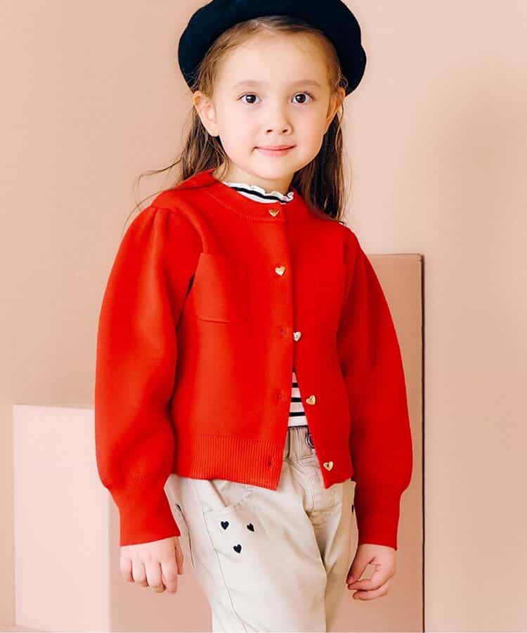 ★SALE★ビジューボタンカーディガン_マシンウォッシャブル