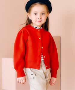 ★SALE★ビジューボタンカーディガン_マシンウォッシャブル