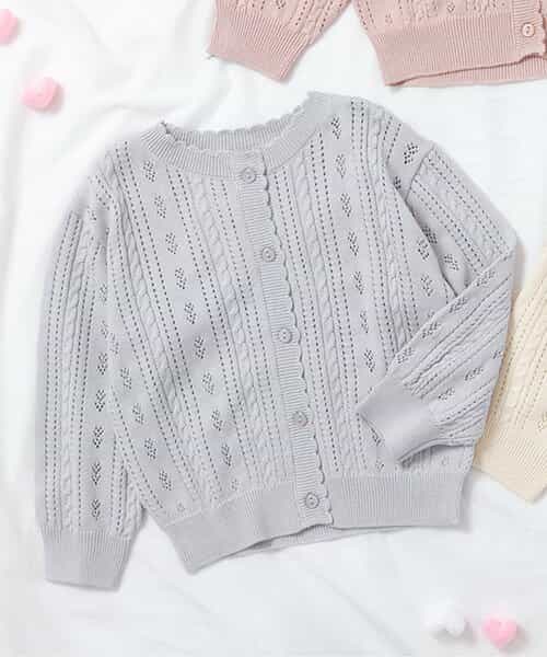 ★SALE★かぎ編みニットカーディガン