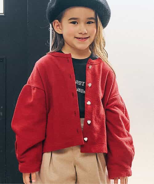 WEB限定 ハートボタンカーディガン