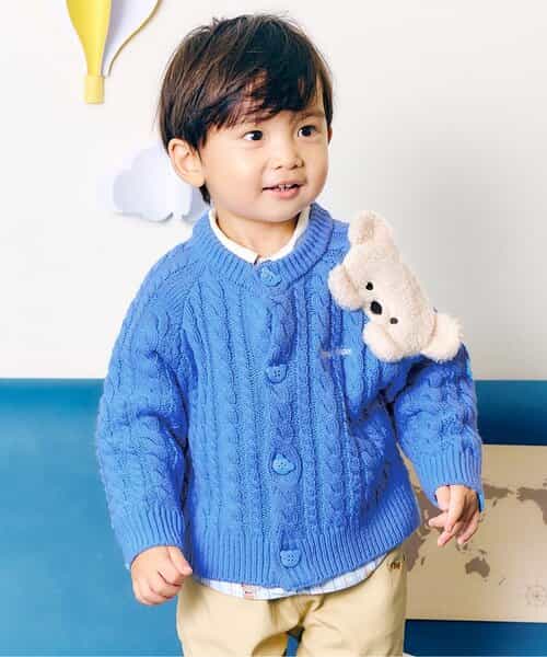 tiny bear モチーフカーディガン