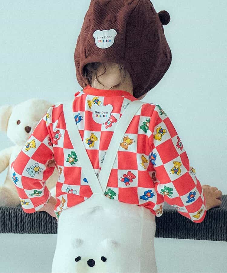【tiny bear Palette】総柄Tシャツ(セットアップ可)