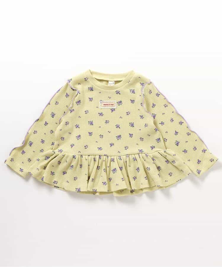 ワッフルペプラムTシャツ_942891
