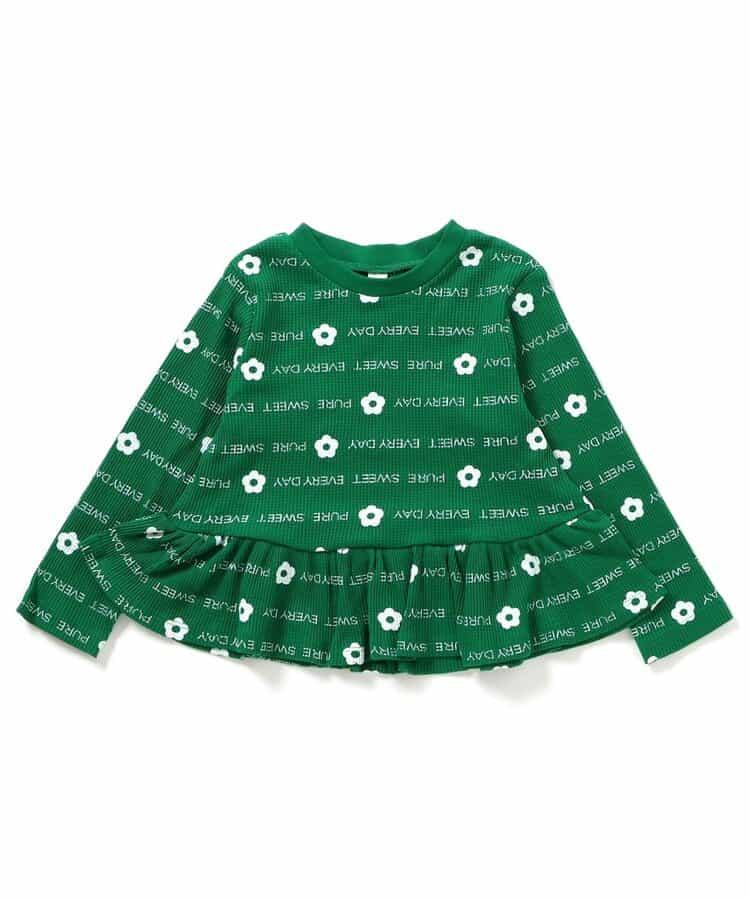 ワッフルペプラムTシャツ_942896
