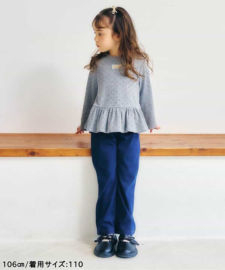 ワッフルペプラムTシャツ_942901