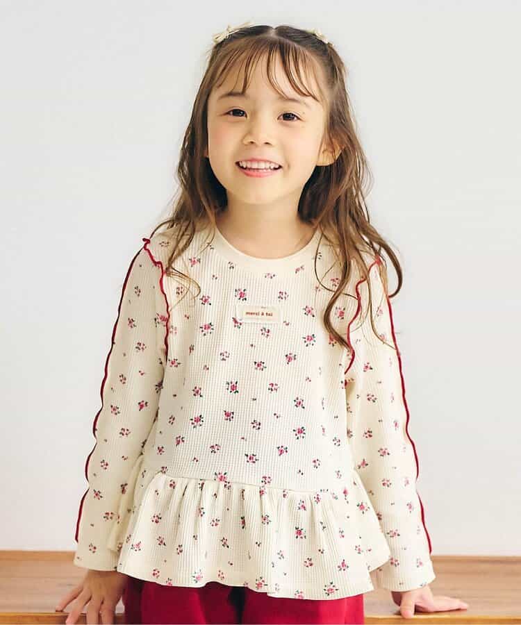 ワッフルペプラムTシャツ