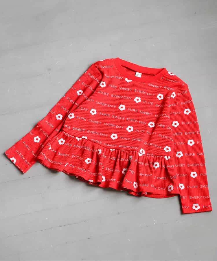 ワッフルペプラムTシャツ